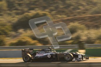 © 2012 Octane Photographic Ltd. Jerez Winter Test Day 4 - Friday 10th February 2012. Williams FW34 - Bruno Senna. Digital Ref : 0221lw1d9065