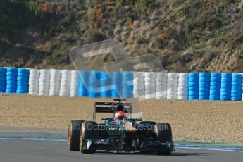 © 2012 Octane Photographic Ltd. Jerez Winter Test Day 4 - Friday 10th February 2012. Caterham CT01 - Jarno Trulli. Digital Ref : 0221lw1d9166