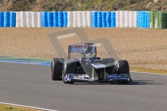 © 2012 Octane Photographic Ltd. Jerez Winter Test Day 4 - Friday 10th February 2012. Williams FW34 - Bruno Senna. Digital Ref : 0221lw1d9354