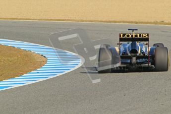 © 2012 Octane Photographic Ltd. Jerez Winter Test Day 4 - Friday 10th February 2012. Lotus E20 - Romain Grosjean. Digital Ref : 0221lw1d9374