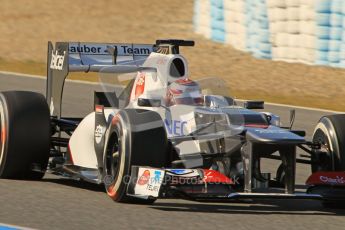 © 2012 Octane Photographic Ltd. Jerez Winter Test Day 4 - Friday 10th February 2012. Sauber C31 - Kamui Kobayashi. Digital Ref : 0221lw1d9456