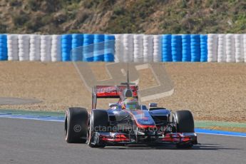 © 2012 Octane Photographic Ltd. Jerez Winter Test Day 4 - Friday 10th February 2012. McLaren MP4/27 - Lewis Hamilton. Digital Ref : 0221lw1d9518
