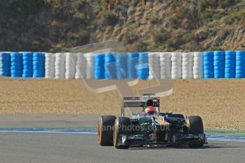 © 2012 Octane Photographic Ltd. Jerez Winter Test Day 4 - Friday 10th February 2012. Caterham CT01 - Jarno Trulli. Digital Ref : 0221lw1d9529