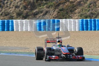 © 2012 Octane Photographic Ltd. Jerez Winter Test Day 4 - Friday 10th February 2012. McLaren MP4/27 - Lewis Hamilton. Digital Ref : 0221lw1d9567