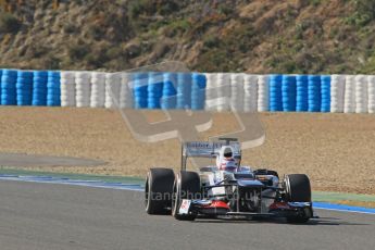 © 2012 Octane Photographic Ltd. Jerez Winter Test Day 4 - Friday 10th February 2012. Sauber C31 - Kamui Kobayashi. Digital Ref : 0221lw1d9581