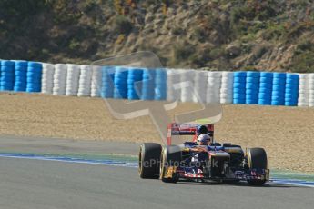 © 2012 Octane Photographic Ltd. Jerez Winter Test Day 4 - Friday 10th February 2012. Toro Rosso STR7 - Jean-Eric Vergne. Digital Ref : 0221lw1d9605