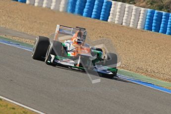 © 2012 Octane Photographic Ltd. Jerez Winter Test Day 4 - Friday 10th February 2012. Force India VJM05 - Nico Hulkenberg. Digital Ref : 0221lw1d9621