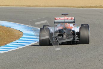 © 2012 Octane Photographic Ltd. Jerez Winter Test Day 4 - Friday 10th February 2012. Force India VJM05 - Nico Hulkenberg. Digital Ref : 0221lw1d9626