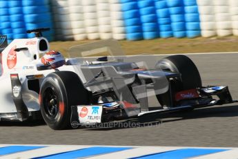 © 2012 Octane Photographic Ltd. Jerez Winter Test Day 4 - Friday 10th February 2012. Sauber C31 - Kamui Kobayashi. Digital Ref : 0221lw1d9724