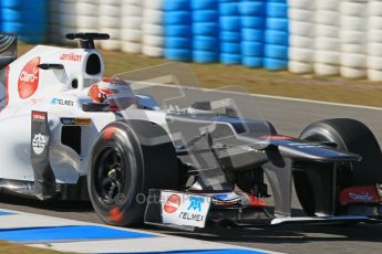 © 2012 Octane Photographic Ltd. Jerez Winter Test Day 4 - Friday 10th February 2012. Sauber C31 - Kamui Kobayashi. Digital Ref : 0221lw1d9746