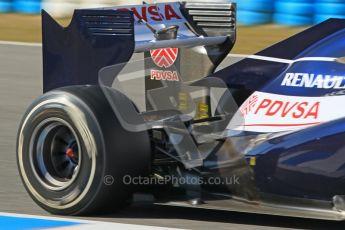 © 2012 Octane Photographic Ltd. Jerez Winter Test Day 4 - Friday 10th February 2012. Williams FW34 - Bruno Senna. Digital Ref : 0221lw1d9783