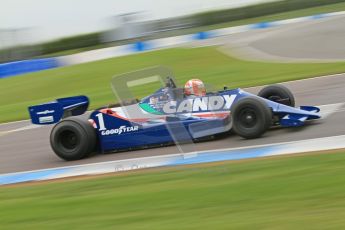 © Octane Photographic Ltd. Masters Racing – Pre-season testing – Donington Park, 5th April 2012. Single-seater classes, Tyrrell , Historic F1. Digital Ref : 0271cb7d6639