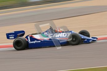 © Octane Photographic Ltd. Masters Racing – Pre-season testing – Donington Park, 5th April 2012. Single-seater classes, Tyrrell , Historic F1. Digital Ref : 0271cb7d6647