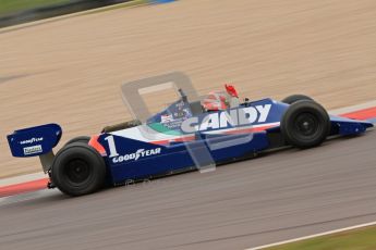 © Octane Photographic Ltd. Masters Racing – Pre-season testing – Donington Park, 5th April 2012. Single-seater classes, Tyrrell , Historic F1. Digital Ref : 0271cb7d6665