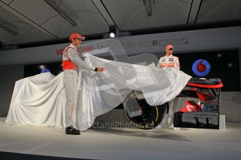 © 2012 Octane Photographic Ltd. Vodafone McLaren Mercedes Technical Car Launch MP4/27 Digital Ref : 0216lw7d2466