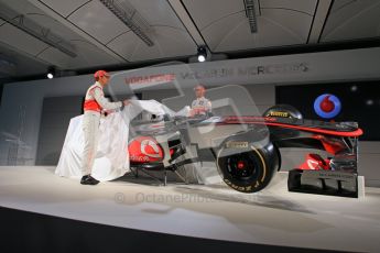 © 2012 Octane Photographic Ltd. Vodafone McLaren Mercedes Technical Car Launch MP4/27 Digital Ref : 0216lw7d2513