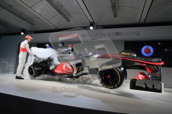 © 2012 Octane Photographic Ltd. Vodafone McLaren Mercedes Technical Car Launch MP4/27 Digital Ref : 0216lw7d2554