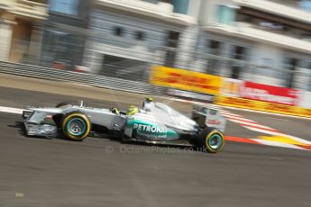 © Octane Photographic Ltd. 2012. F1 Monte Carlo - Practice 3. Saturday 26th May 2012. Nico Rosberg - Mercedes. Digital Ref : 0354cb1d6394