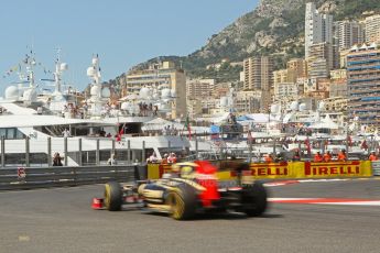© Octane Photographic Ltd. 2012. F1 Monte Carlo - Practice 3. Saturday 26th May 2012. Kimi Raikkonen - Lotus. Digital Ref : 0354cb1d6397