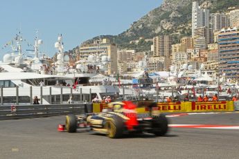 © Octane Photographic Ltd. 2012. F1 Monte Carlo - Practice 3. Saturday 26th May 2012. Kimi Raikkonen - Lotus. Digital Ref : 0354cb1d6397