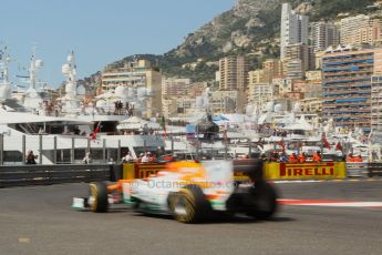 © Octane Photographic Ltd. 2012. F1 Monte Carlo - Practice 3. Saturday 26th May 2012. Paul di Resta - Fore India. Digital Ref : 0354cb1d6400