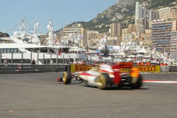 © Octane Photographic Ltd. 2012. F1 Monte Carlo - Practice 3. Saturday 26th May 2012. Pedro de la Rosa - HRT. Digital Ref : 0354cb1d6402