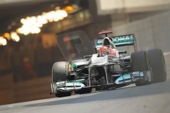 © Octane Photographic Ltd. 2012. F1 Monte Carlo - Practice 3. Saturday 26th May 2012. Michael Schumacher - Mercedes. Digital Ref : 0354cb1d6519