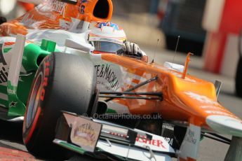 © Octane Photographic Ltd. 2012. F1 Monte Carlo - Practice 3. Saturday 26th May 2012. Paul di Resta - Fore India. Digital Ref : 0354cb1d6572