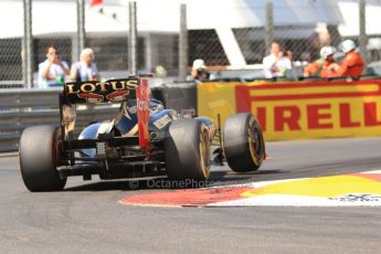 © Octane Photographic Ltd. 2012. F1 Monte Carlo - Practice 3. Saturday 26th May 2012. Kimi Raikkonen - Lotus. Digital Ref : 0354cb7d8447
