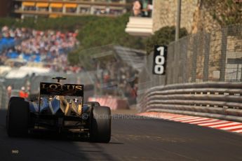 © Octane Photographic Ltd. 2012. F1 Monte Carlo - Practice 3. Saturday 26th May 2012. Romain Grosjean - Lotus. Digital Ref : 0354cb7d8565
