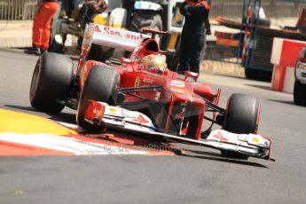 © Octane Photographic Ltd. 2012. F1 Monte Carlo - Practice 3. Saturday 26th May 2012. Fernando Alonso - Ferrari. Digital Ref : 0354cb7d8624