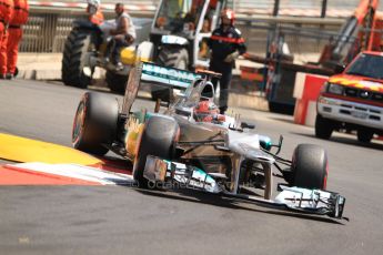 © Octane Photographic Ltd. 2012. F1 Monte Carlo - Practice 3. Saturday 26th May 2012. Michael Schumacher - Mercedes. Digital Ref : 0354cb7d8637