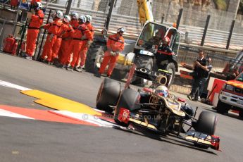© Octane Photographic Ltd. 2012. F1 Monte Carlo - Practice 3. Saturday 26th May 2012. Romain Grosjean - Lotus. Digital Ref : 0354cb7d8670