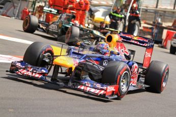 © Octane Photographic Ltd. 2012. F1 Monte Carlo - Practice 3. Saturday 26th May 2012. Mark Webber - Red Bull. Digital Ref : 0354cb7d8690
