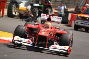 © Octane Photographic Ltd. 2012. F1 Monte Carlo - Practice 3. Saturday 26th May 2012. Fernando Alonso - Ferrari. Digital Ref : 0354cb7d8702