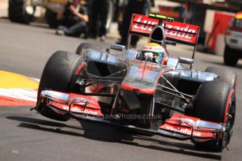 © Octane Photographic Ltd. 2012. F1 Monte Carlo - Practice 3. Saturday 26th May 2012. Lewis Hamilton - McLaren. Digital Ref : 0354cb7d8710