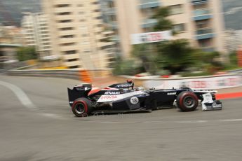 © Octane Photographic Ltd. 2012. F1 Monte Carlo - Race. Sunday 27th May 2012. Pastor Maldonado on his outlap - Williams. Digital Ref : 0357cb1d7668