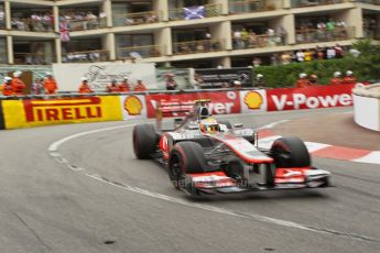 © Octane Photographic Ltd. 2012. F1 Monte Carlo - Race. Sunday 27th May 2012. Lewis Hamilton - McLaren. Digital Ref : 0357cb1d7892