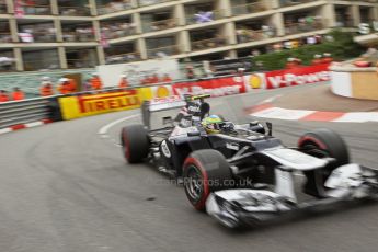 © Octane Photographic Ltd. 2012. F1 Monte Carlo - Race. Sunday 27th May 2012. Bruno Senna - Williams. Digital Ref : 0357cb1d7913