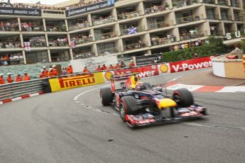 © Octane Photographic Ltd. 2012. F1 Monte Carlo - Race. Sunday 27th May 2012. Mark Webber - Red Bull. Digital Ref : 0357cb1d7938