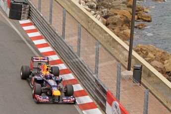 © Octane Photographic Ltd. 2012. F1 Monte Carlo - Race. Sunday 27th May 2012. Mark Webber - Red Bull. Digital Ref : 0357cb7d0003