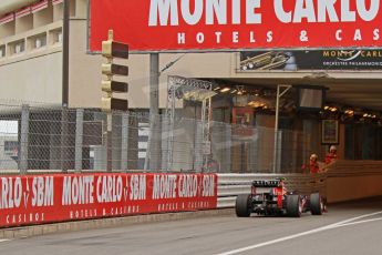 © Octane Photographic Ltd. 2012. F1 Monte Carlo - Race. Sunday 27th May 2012. Mark Webber enters the tunnel. Digital Ref : 0357cb7d0075