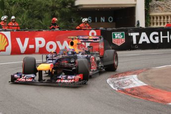 © Octane Photographic Ltd. 2012. F1 Monte Carlo - Race. Sunday 27th May 2012. Mark Webber - Red Bull. Digital Ref : 0357cb7d0114