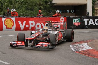 © Octane Photographic Ltd. 2012. F1 Monte Carlo - Race. Sunday 27th May 2012. Lewis Hamilton - McLaren. Digital Ref : 0357cb7d0121