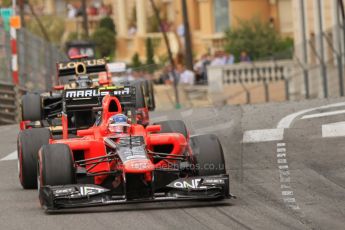 © Octane Photographic Ltd. 2012. F1 Monte Carlo - Race. Sunday 27th May 2012. Charles Pic - Marussia. Digital Ref : 0357cb7d0278