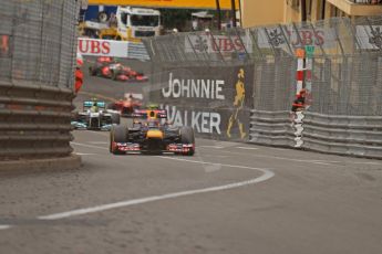 © Octane Photographic Ltd. 2012. F1 Monte Carlo - Race. Sunday 27th May 2012. Mark Webber - Red Bull. Digital Ref : 0357cb7d0395