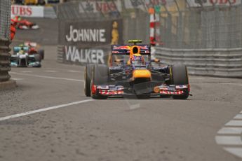 © Octane Photographic Ltd. 2012. F1 Monte Carlo - Race. Sunday 27th May 2012. Mark Webber - Red Bull. Digital Ref : 0357cb7d0421