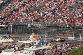 © Octane Photographic Ltd. 2012. F1 Monte Carlo - Race. Sunday 27th May 2012. Narain Karthikeyan - HRT. Digital Ref : 0357cb7d0452