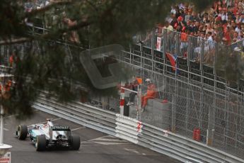 © Octane Photographic Ltd. 2012. F1 Monte Carlo - Race. Sunday 27th May 2012. Michael Schumacher - Mercedes. Digital Ref : 0357cb7d0455