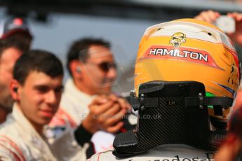 World © Octane Photographic Ltd. Formula 1 Italian GP, Podium ceremony 9th September 2012. Lewis Hamilton, Vodafone mcLaren Mercedes. Digital Ref : 0519lw1d8965